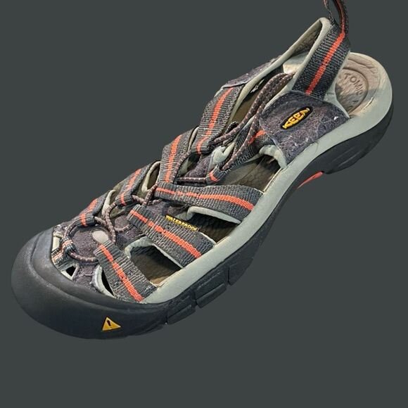 Men’s Keen Newport H2 Hiking Bungee Sandals Gray Orange Size 8.5 EU 39 - Picture 7 of 7